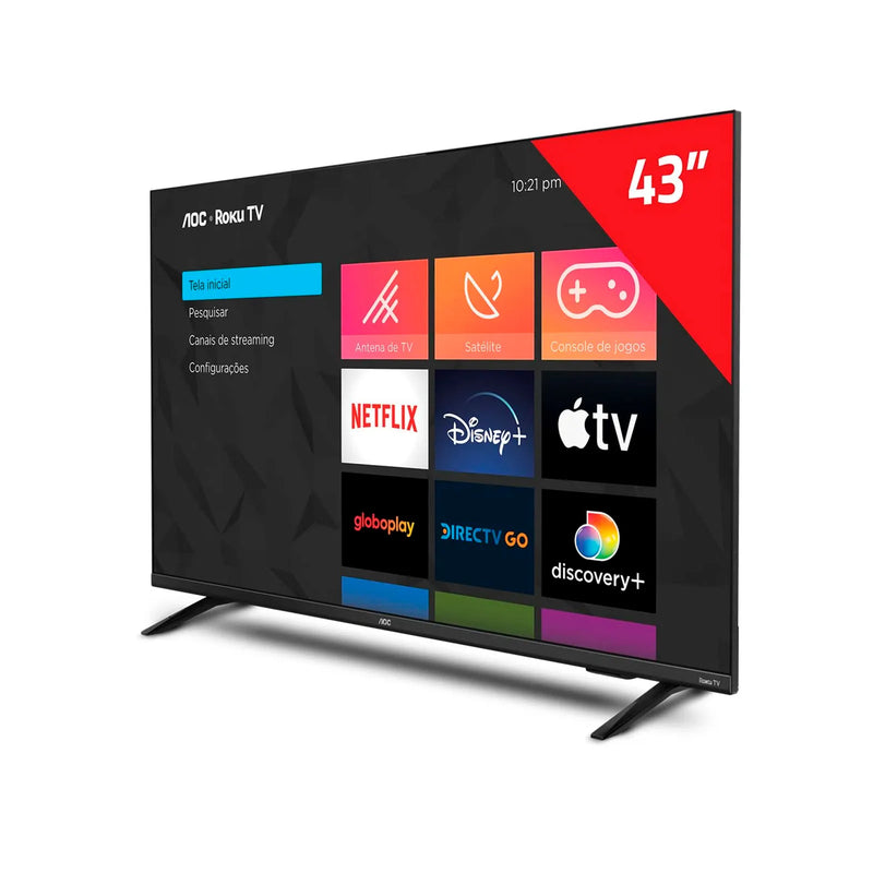 TV 43P AOC LED SMART WIFI HD HDMI